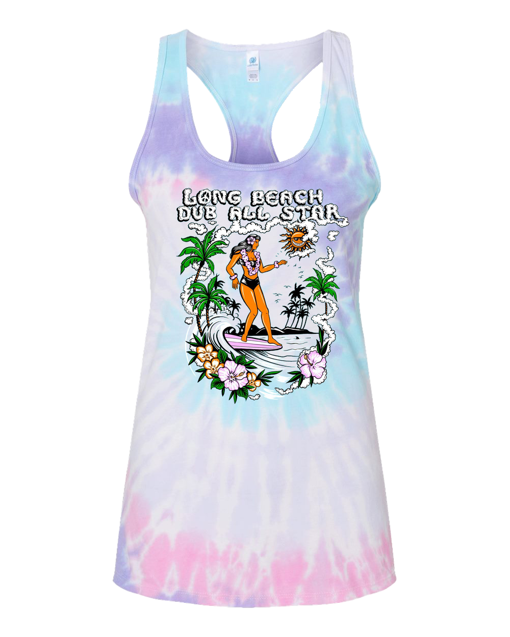 Women's Surfer Girl Tie Dye Tank
